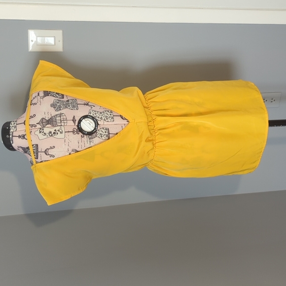 Sunflower yellow summer dress - Picture 2 of 4